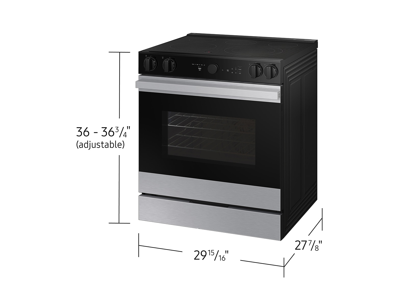 NE9100D Electric Range with Oven Camera Inside Stainless Steel