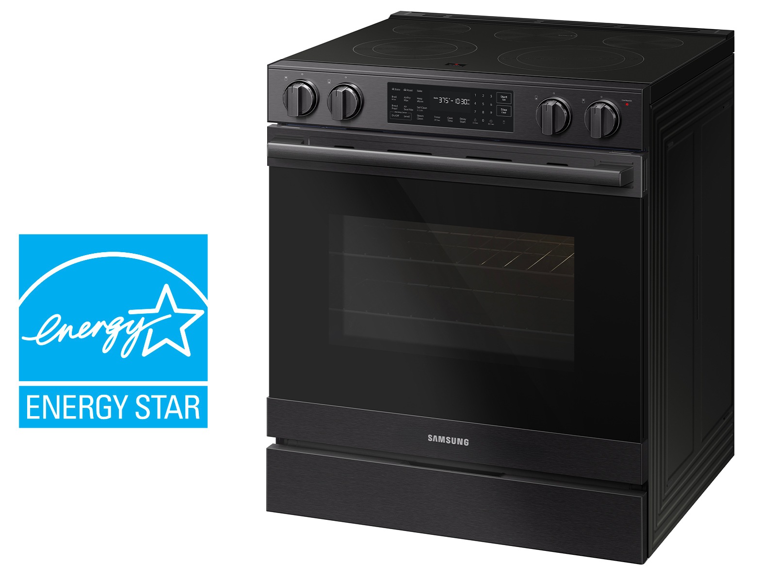  Bespoke Smart Slide-In Electric Range with No Preheat Air Fry Max and True Convection | Samsung US is Energy Star rated