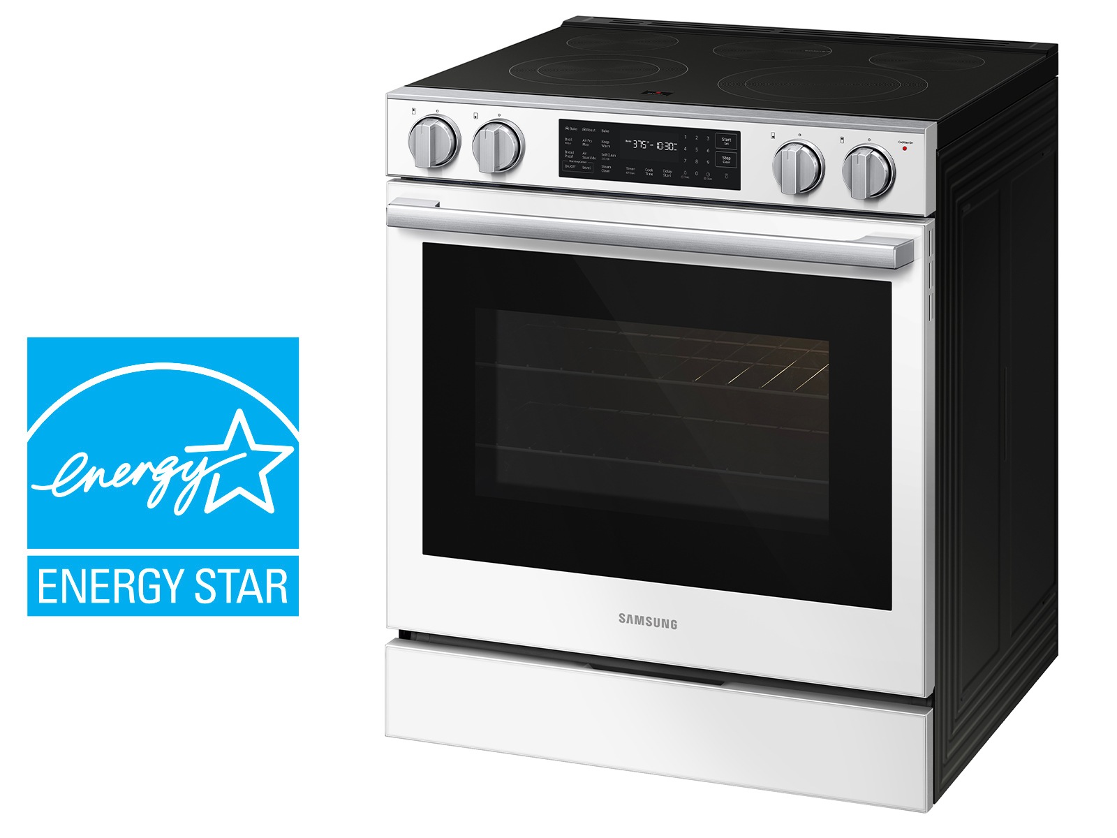  Bespoke Smart Slide-In Electric Range with No Preheat Air Fry Max and True Convection | Samsung US is Energy Star rated