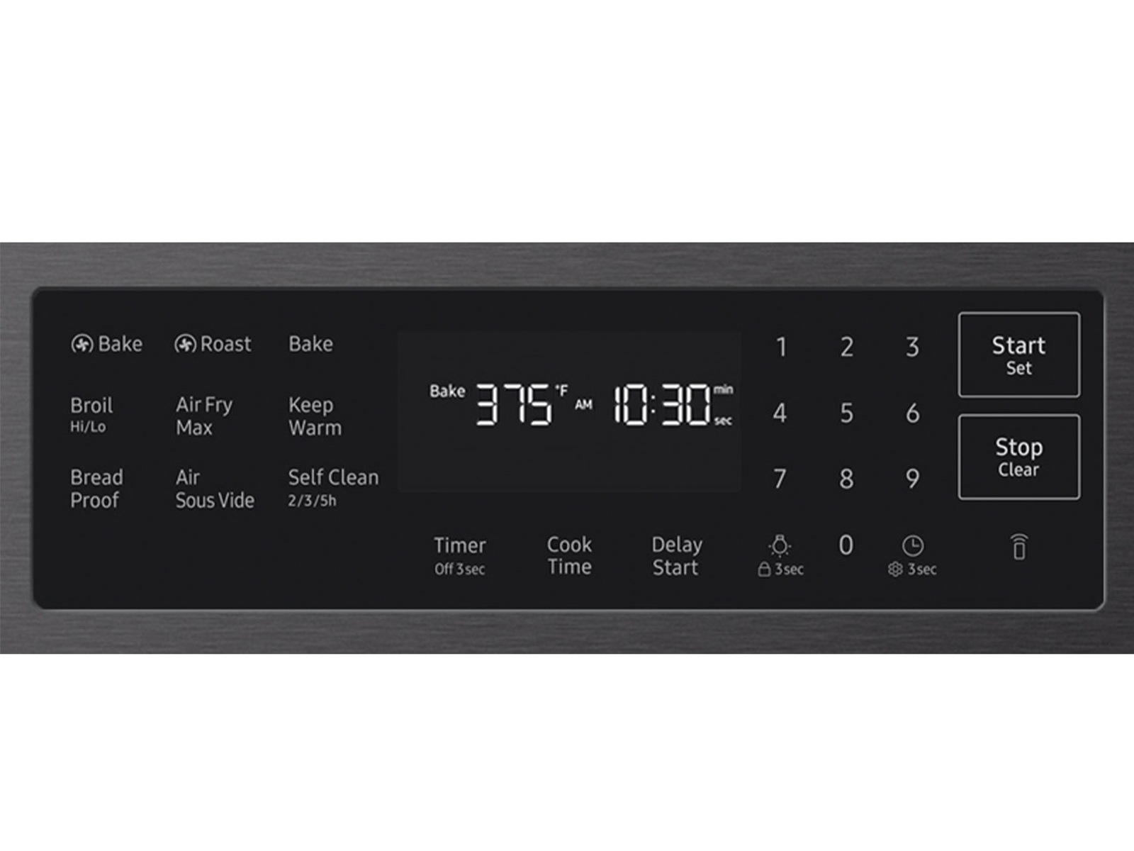 Bespoke Smart Slide-in Gas Range Pro Style Design | Air Fry Max | True Convection Fingerprint Resistant Matte Black Steel