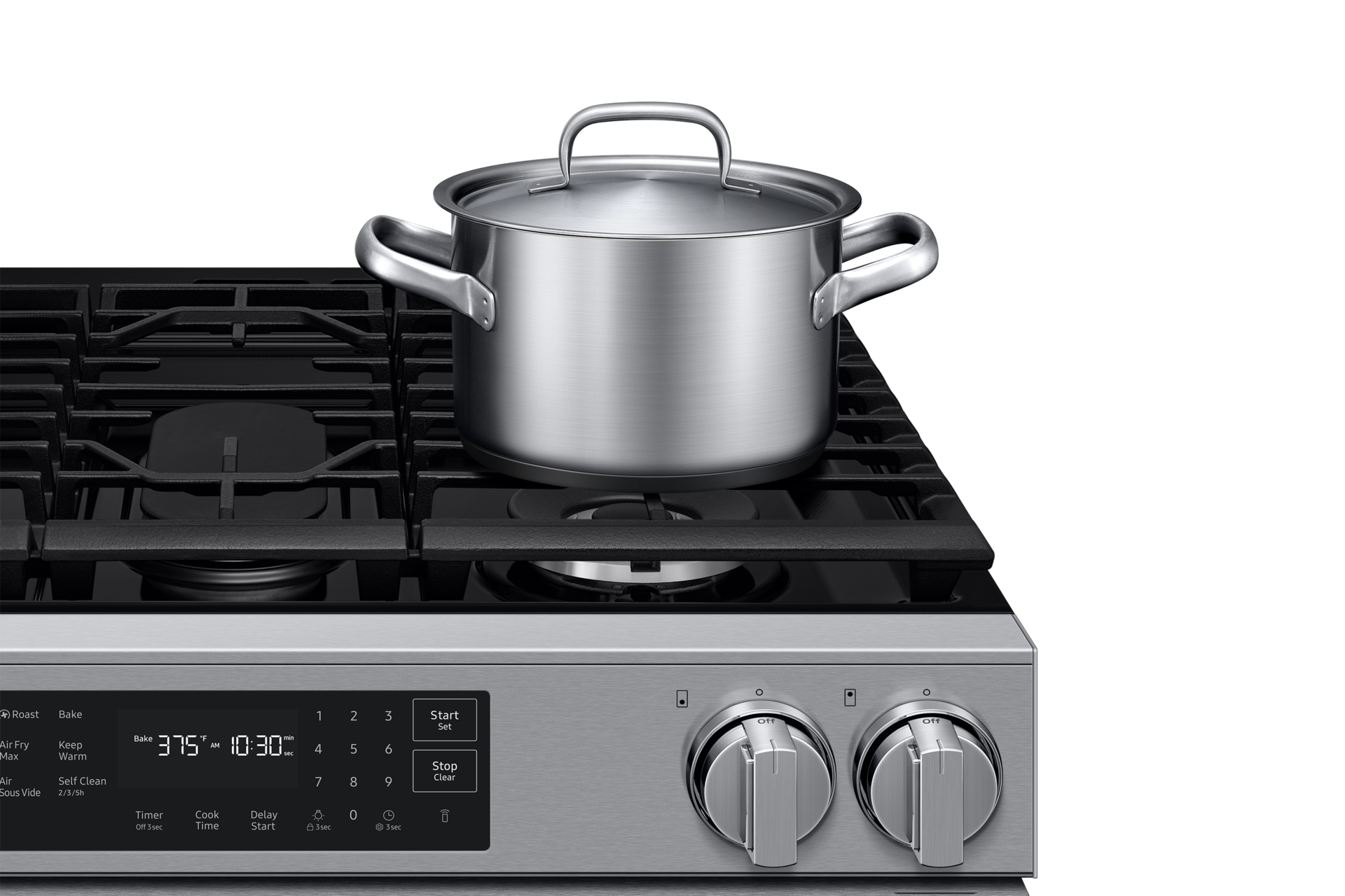 NSG80H30 Air Fry Max and Pro-Style Design 6.0 cu.ft. Detail2 Silver 