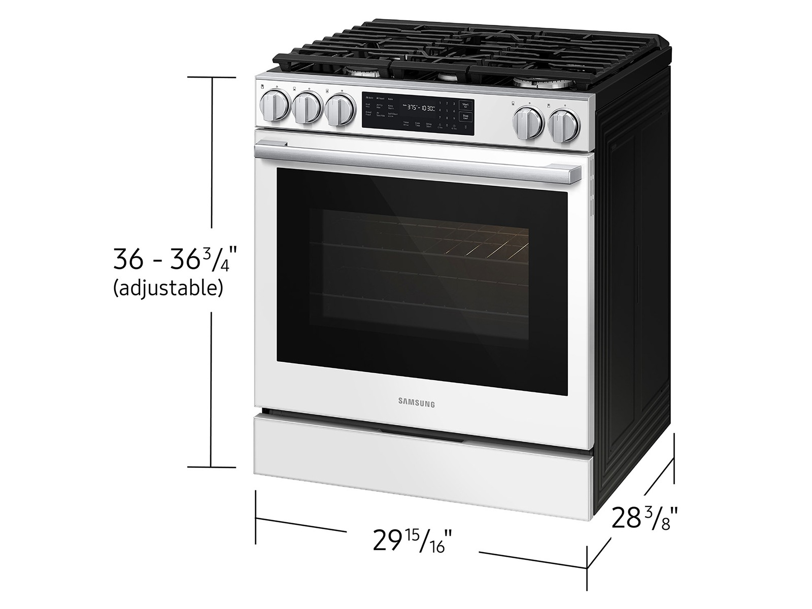 NSG80H30 Air Fry Max and Pro-Style Design 6.0 cu.ft. White