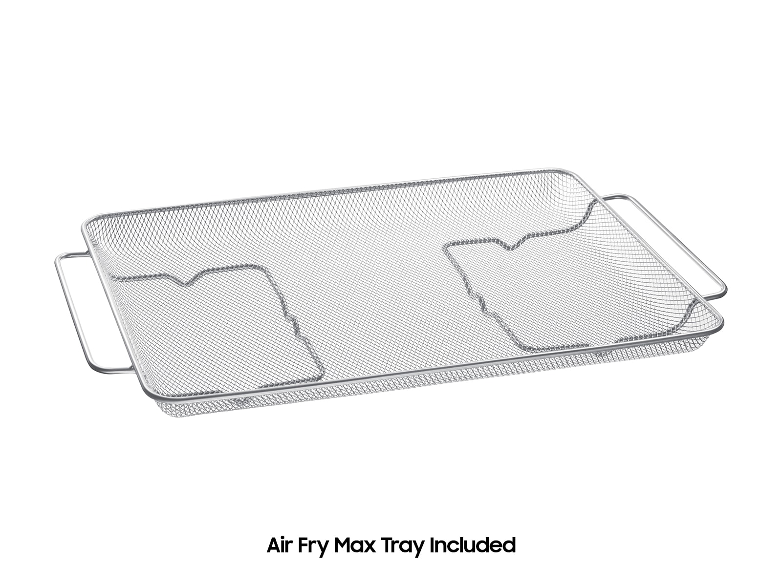 Right angle view of the  Bespoke Smart Slide-In Gas Range with Illuminated Precision Knobs, No Preheat Air Fry Max and True Convection with open oven door showing racks and Air Fry Tray