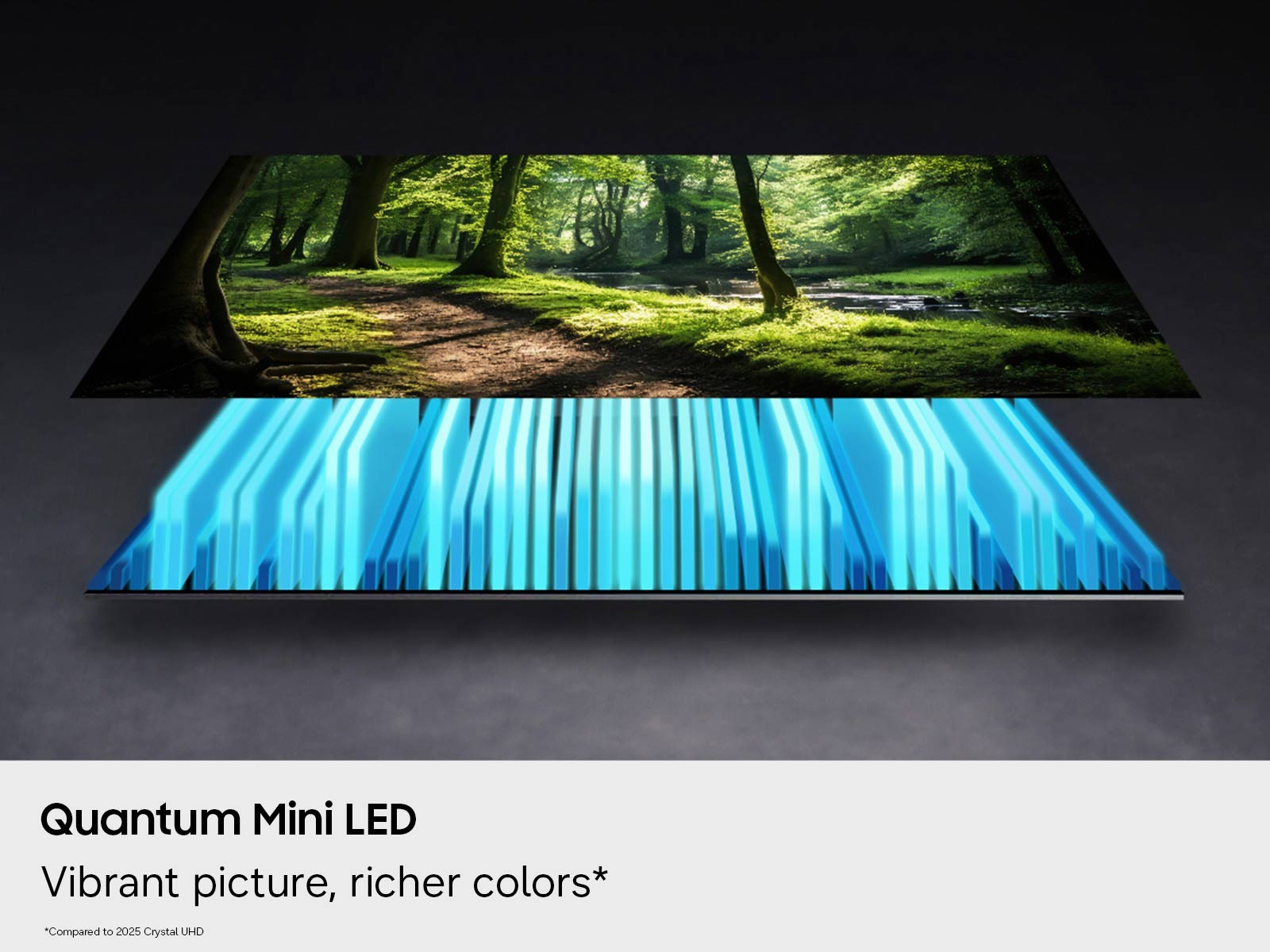 Quantum Mini LED with vibrant picture, rich colors