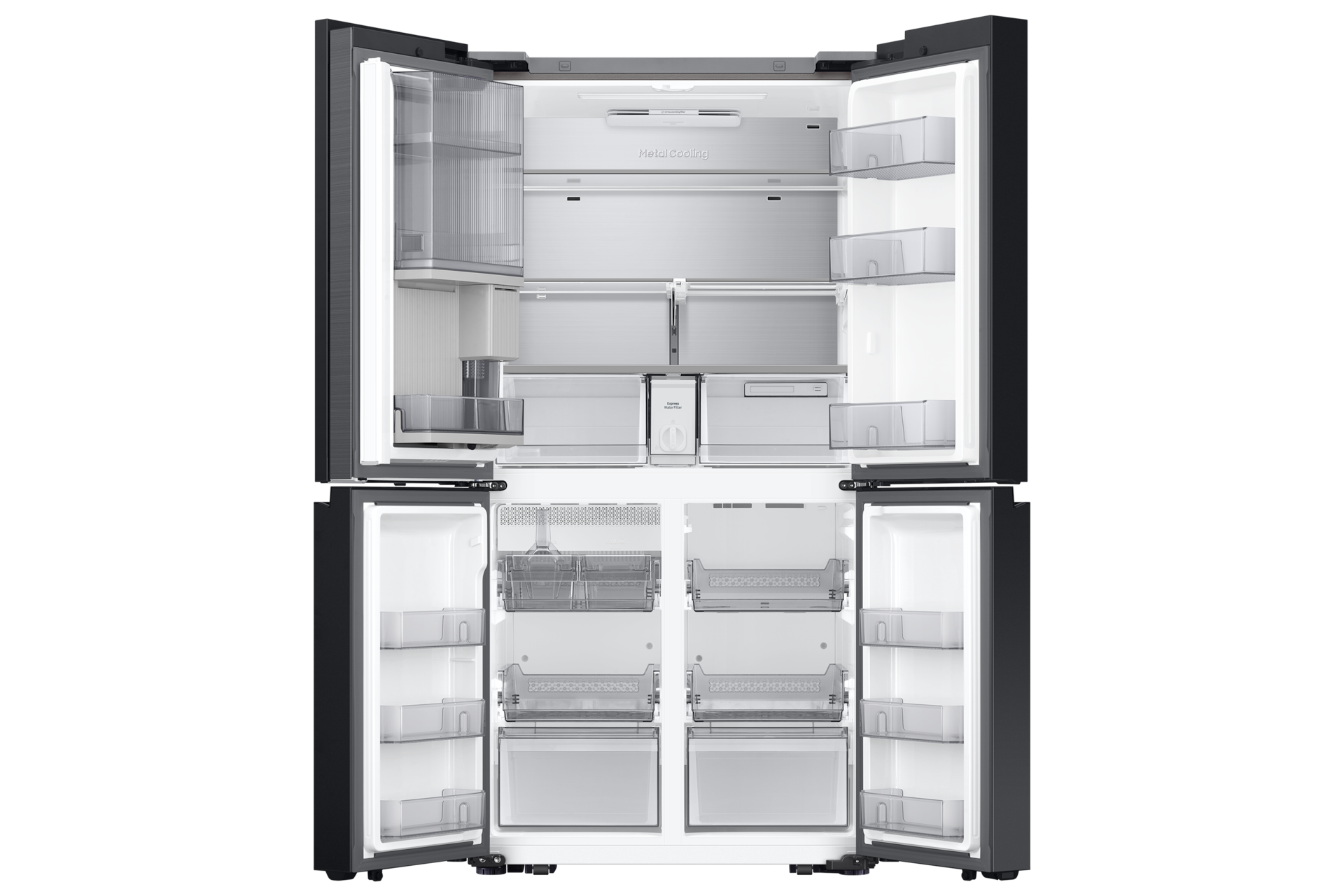 Bespoke AI 4-Door Flex™ Stainless Steel