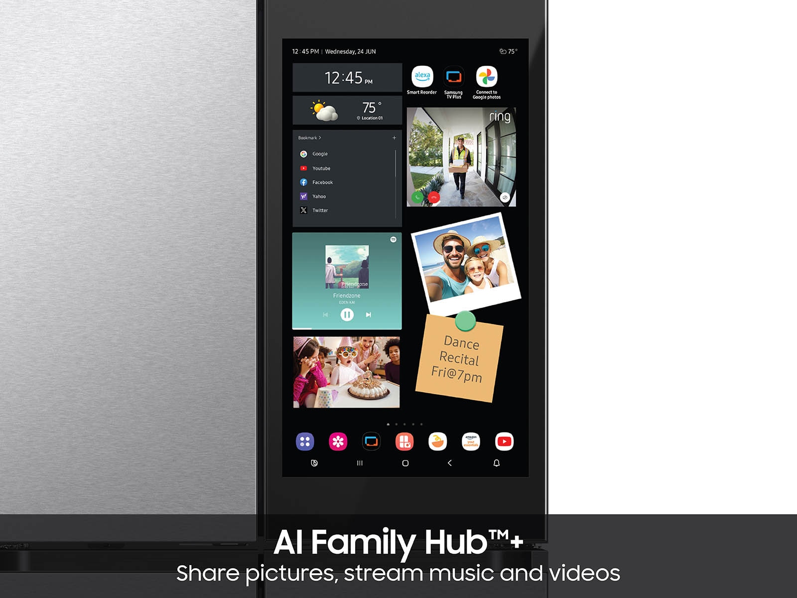 Bespoke AI 4-Door Flex™ Stainless Steel