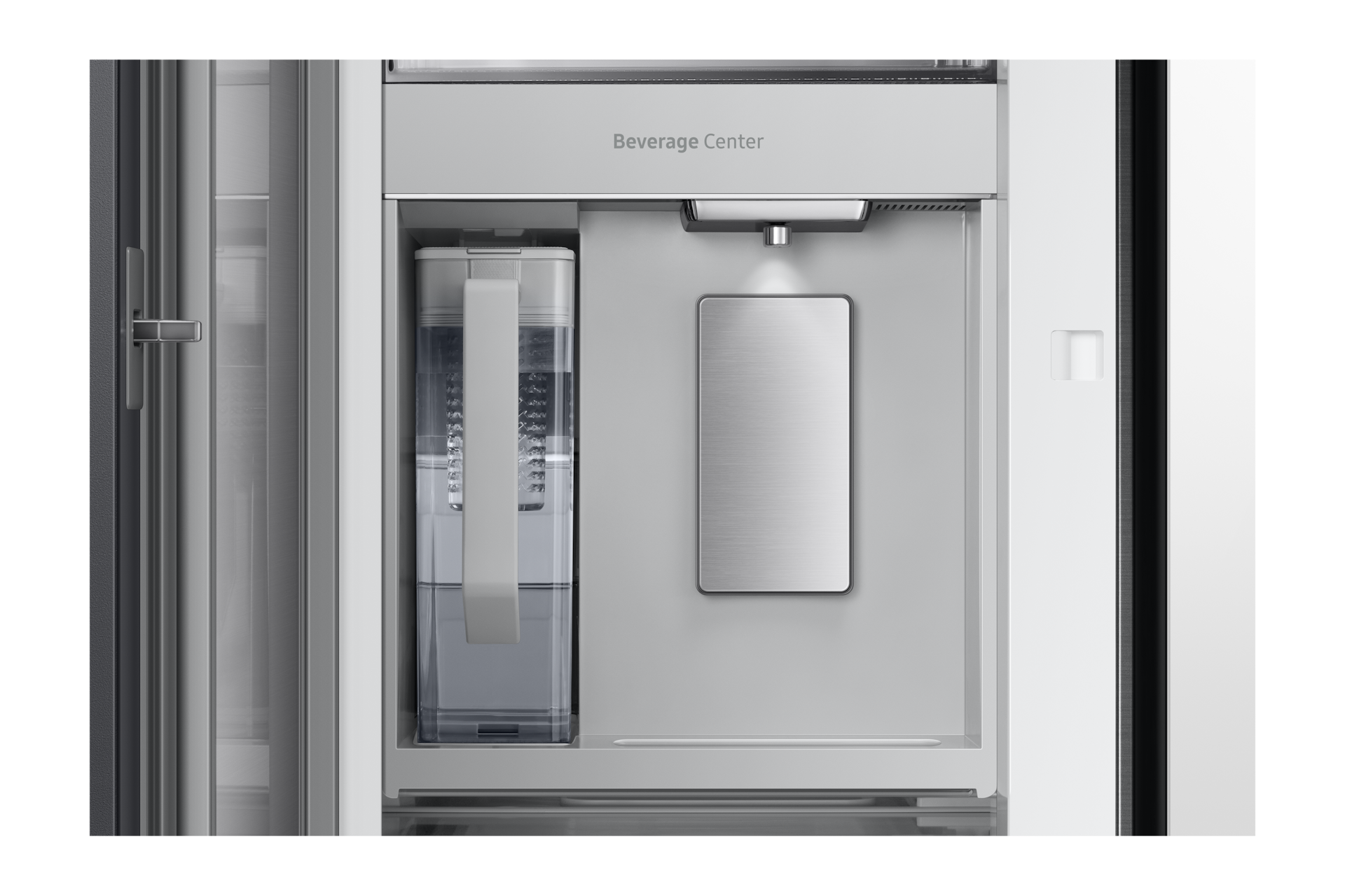 BESPOKE RF8000B 3 Door French Door Refrigertor with Family Hub™ Beverage-Center White 