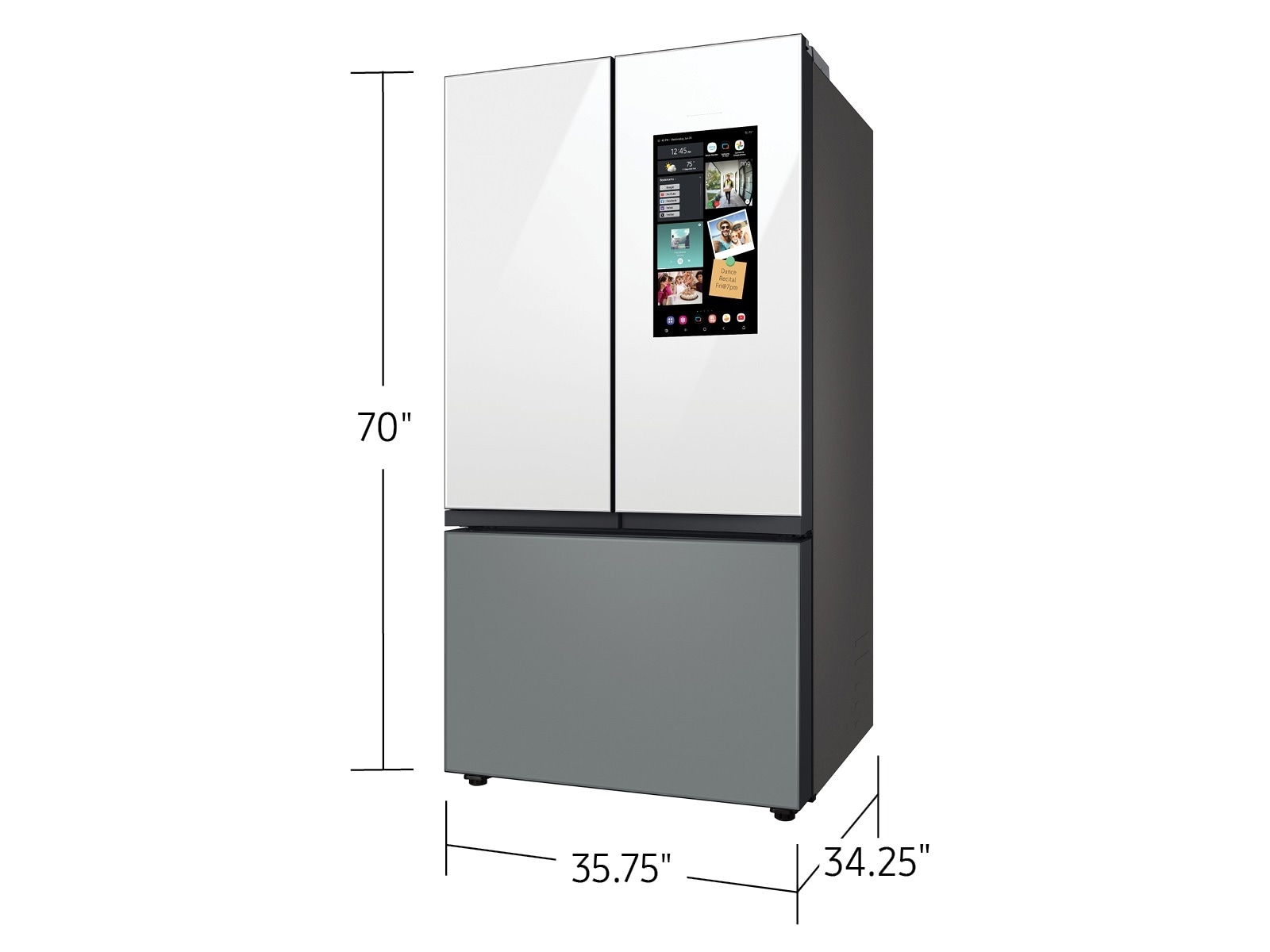 Bespoke AI 3-Door French Door White