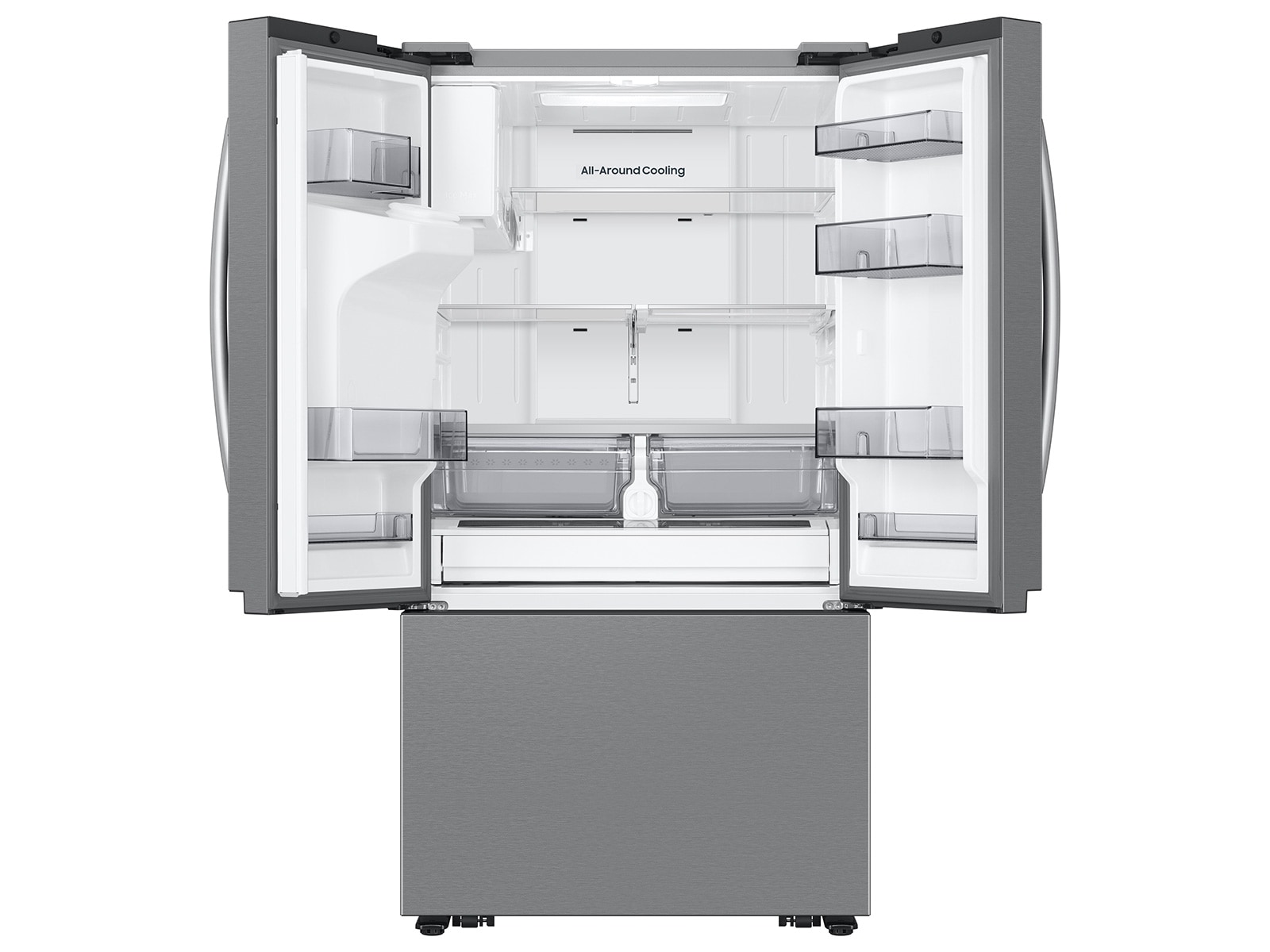 Bespoke AI 3-Door French Door Silver