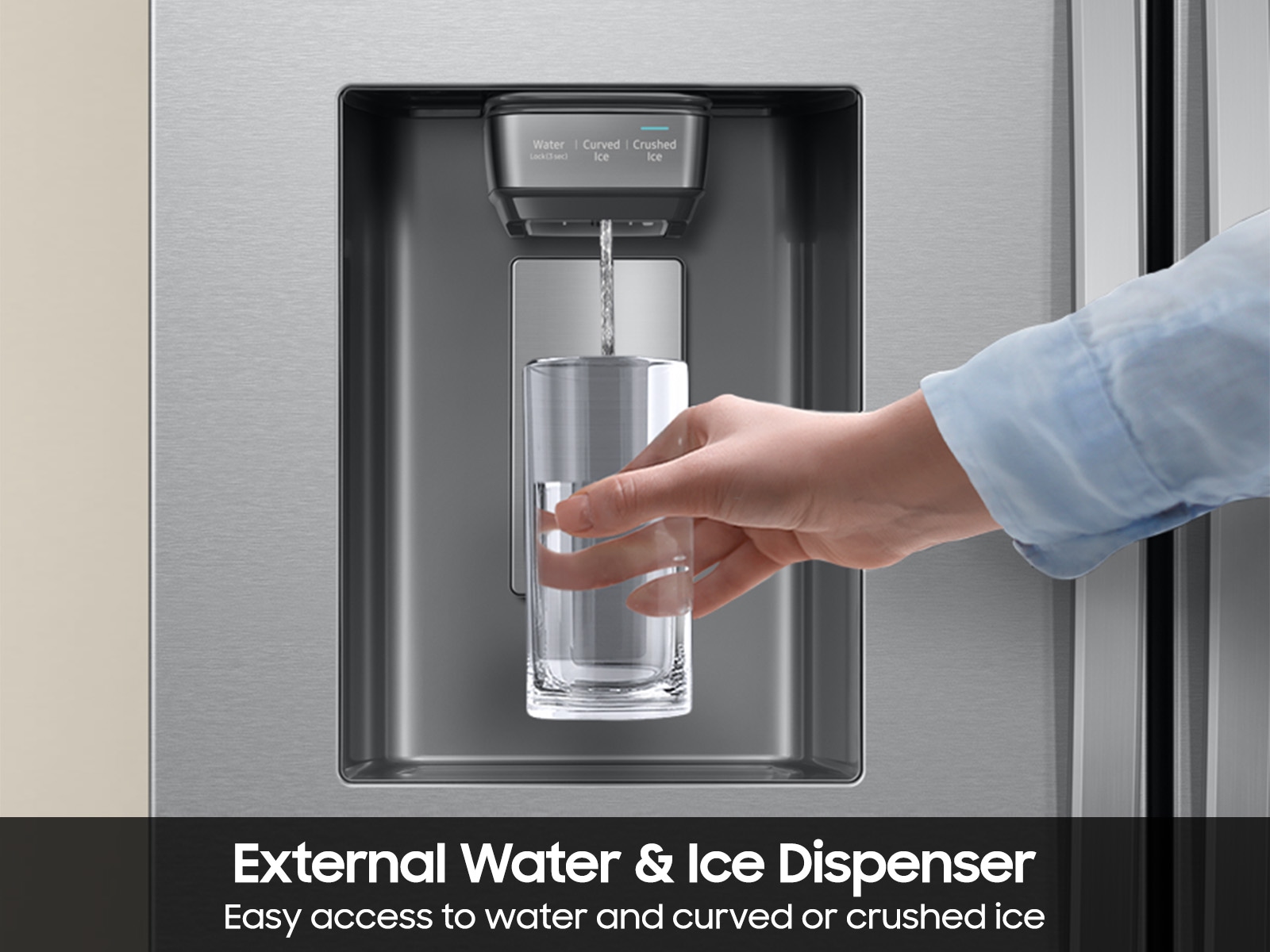 Bespoke AI 3-Door French Door Silver