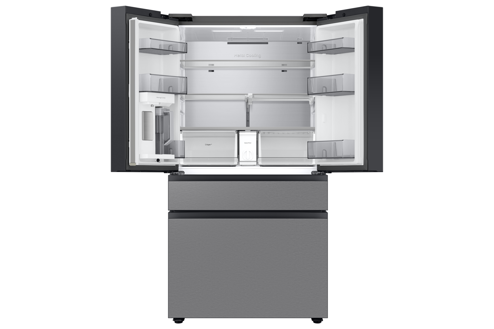 Bespoke AI 4-Door French Door Stainless Steel