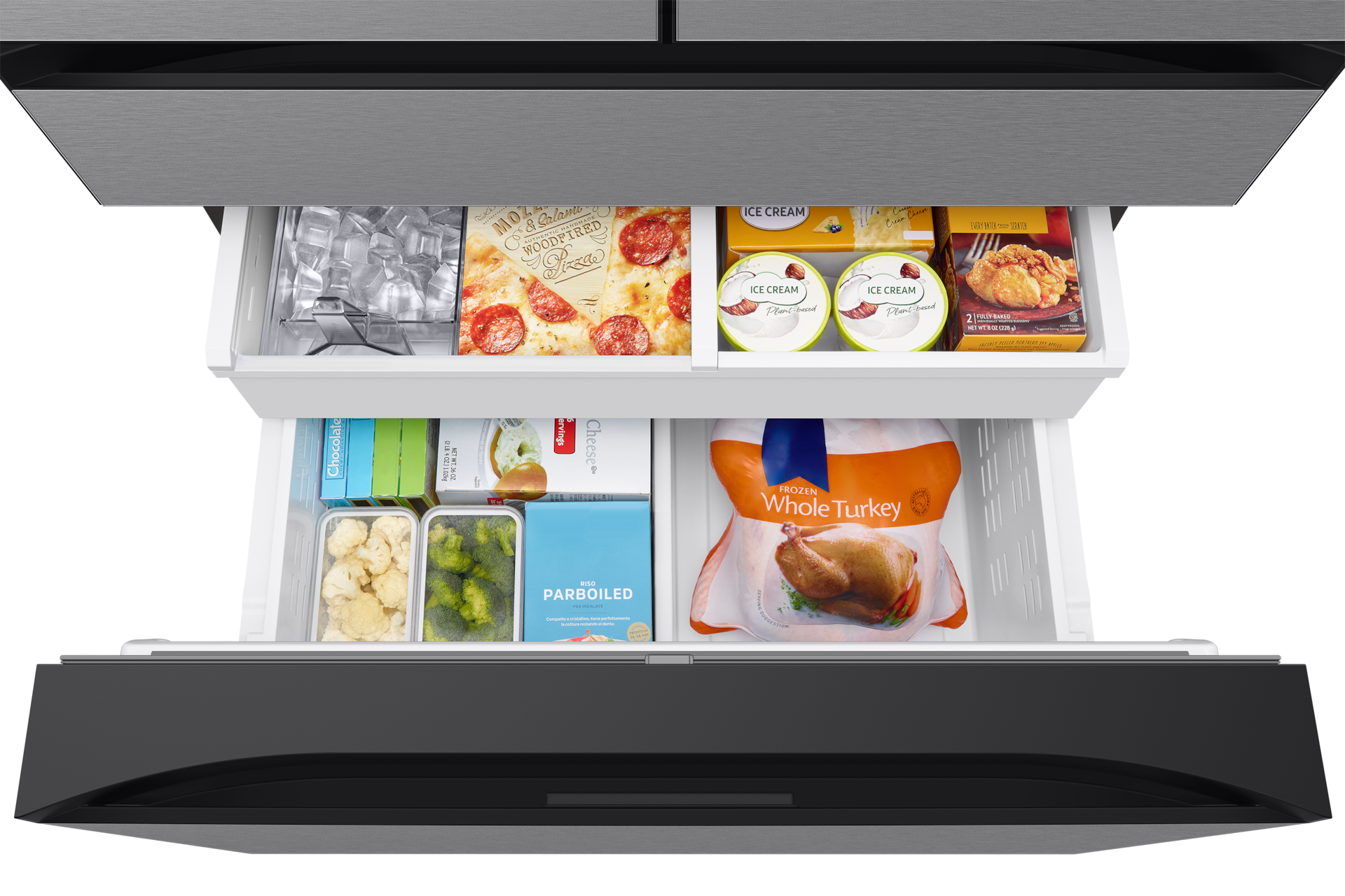 Bespoke AI 4-Door French Door Stainless Steel