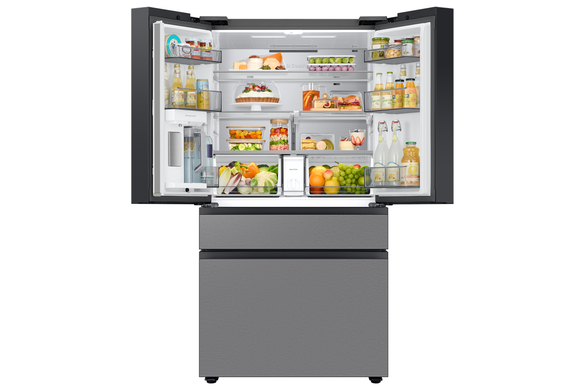 Bespoke AI 4-Door French Door Stainless Steel