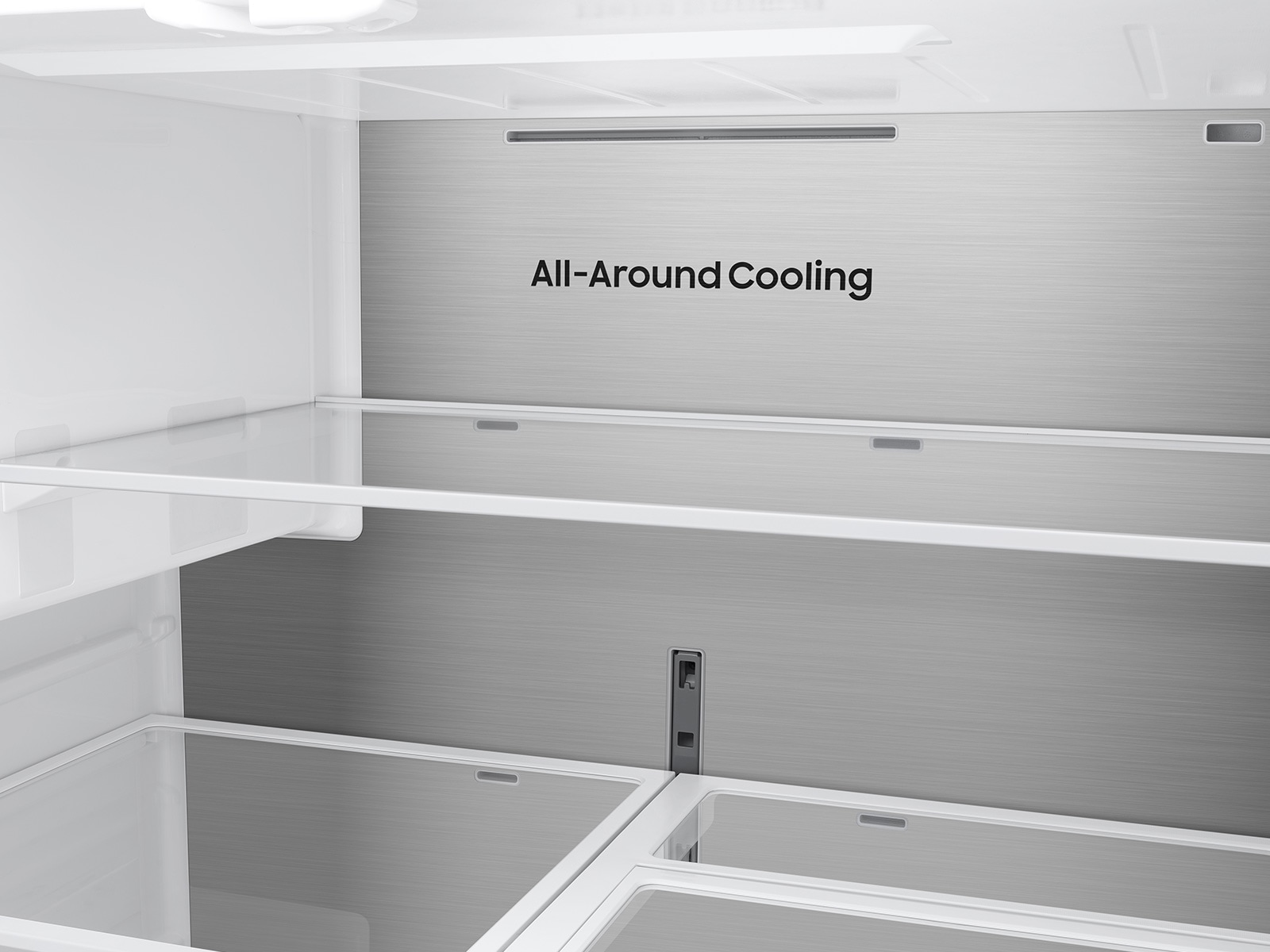 French Door Zero clearance fit with SpaceMax 28.5 cu.ft Duct Silver 