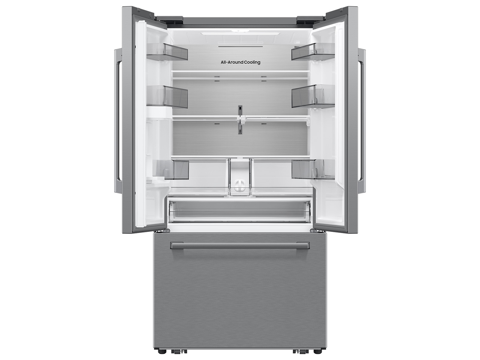 French Door Internal dispenser Zero clearance fit with SpaceMax 28.5 cu.ft R-Perspective Silver 