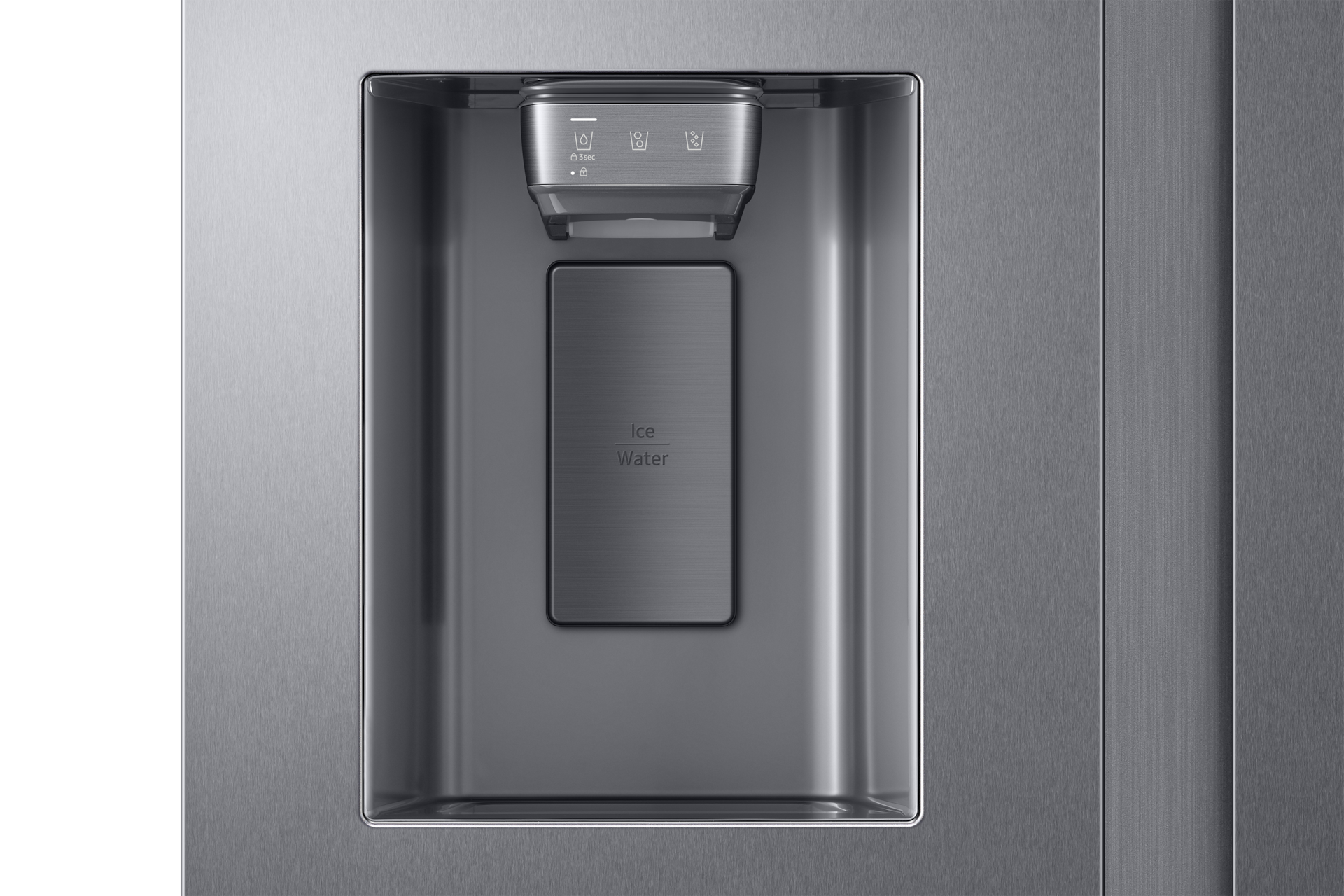 Side By Side 4Types of ice 27.4 cu.ft Detail-Dispenser Silver 