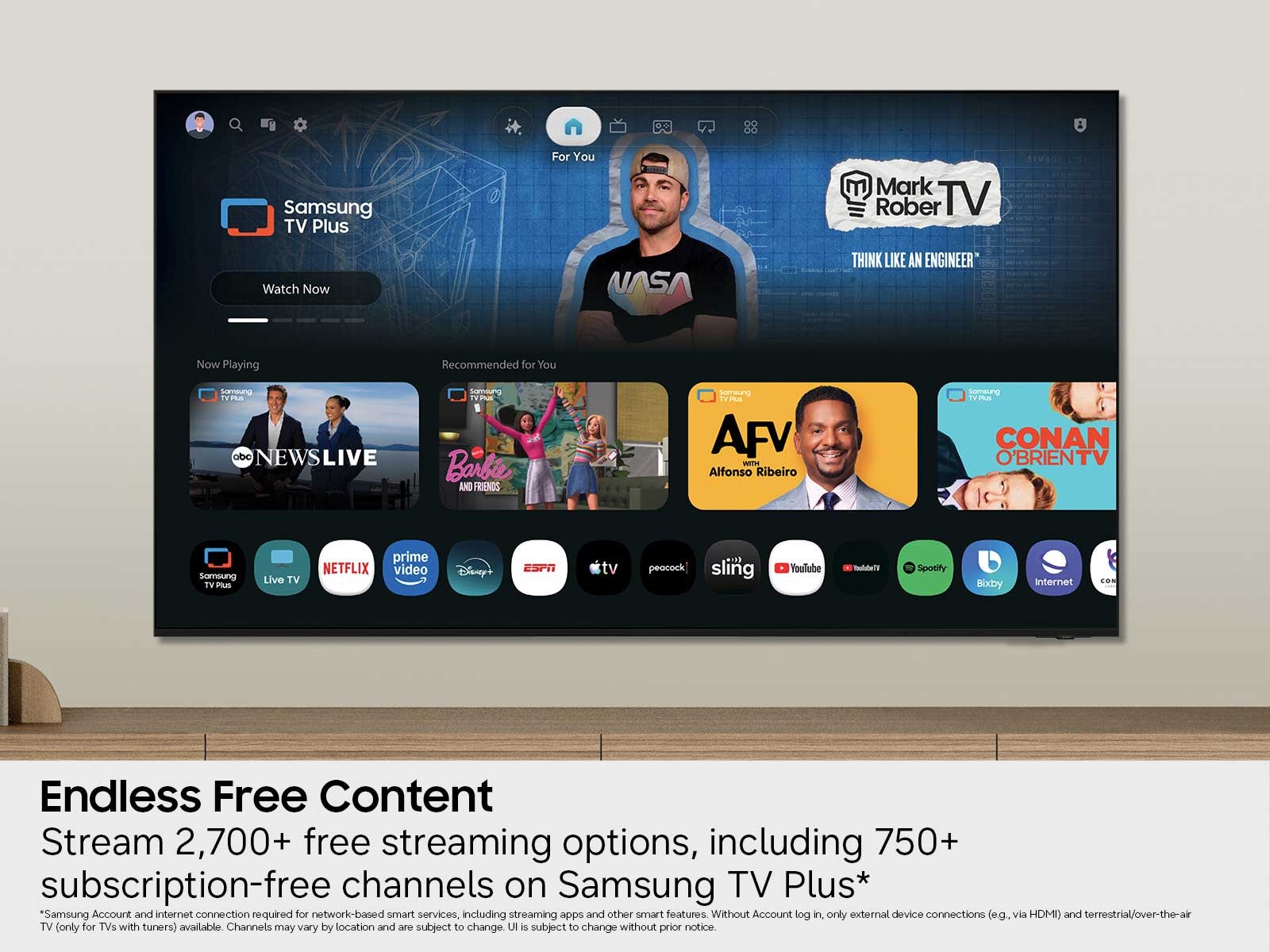 Samsung Class Crystal UHD 4K TV U8000H with Endless Free Content