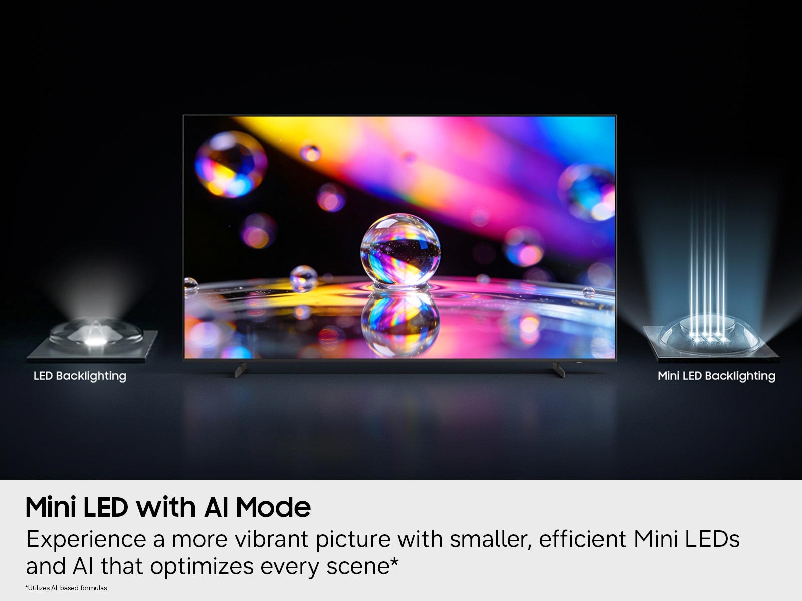 55 Inch Class Mini LED M80H 4K Samsung Vision AI Smart TV (2026) Black