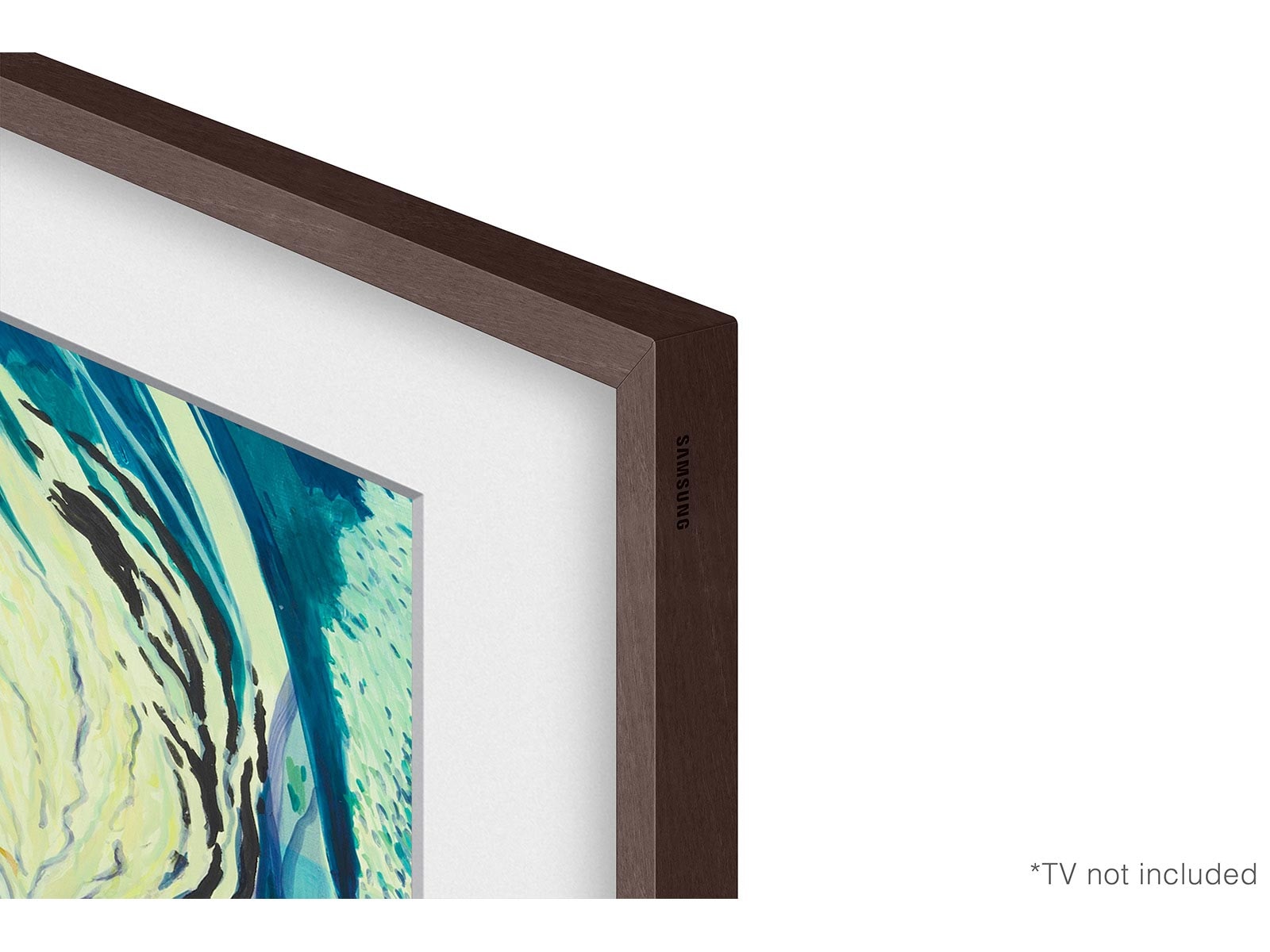50" The Frame Customizable Bezel Modern Brown
