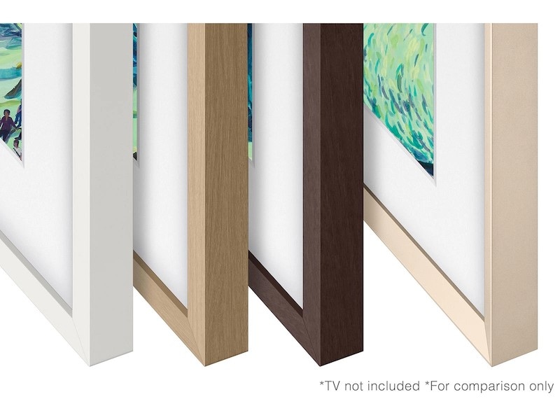 55" The Frame Customizable Bezel Modern Brown