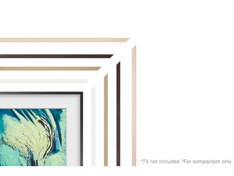 55" The Frame Customizable Bezel Modern Brown