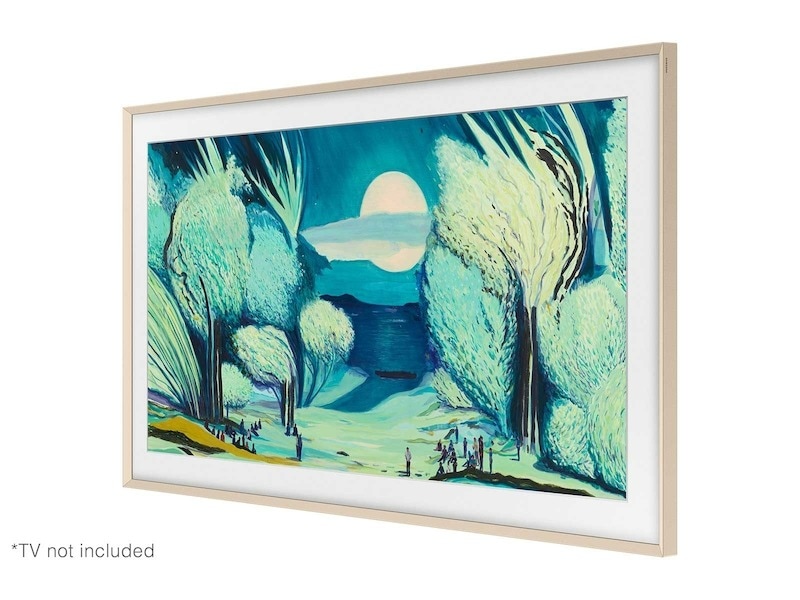 50" The Frame Customizable Bezel Sand Gold Metal