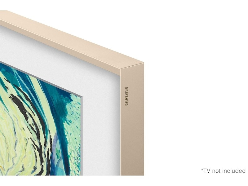 50" The Frame Customizable Bezel Sand Gold Metal