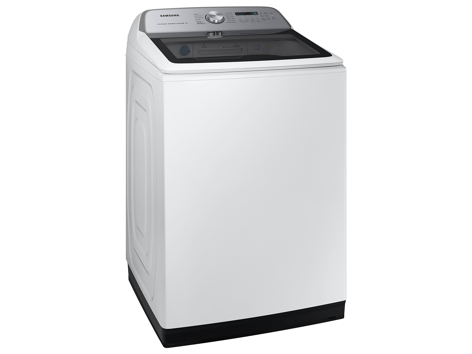 5.1 cu. ft. WA5500D Top load Washer With Large Capacity 5.2 cu. ft. and Super Speed R-Dynamic-Open White 