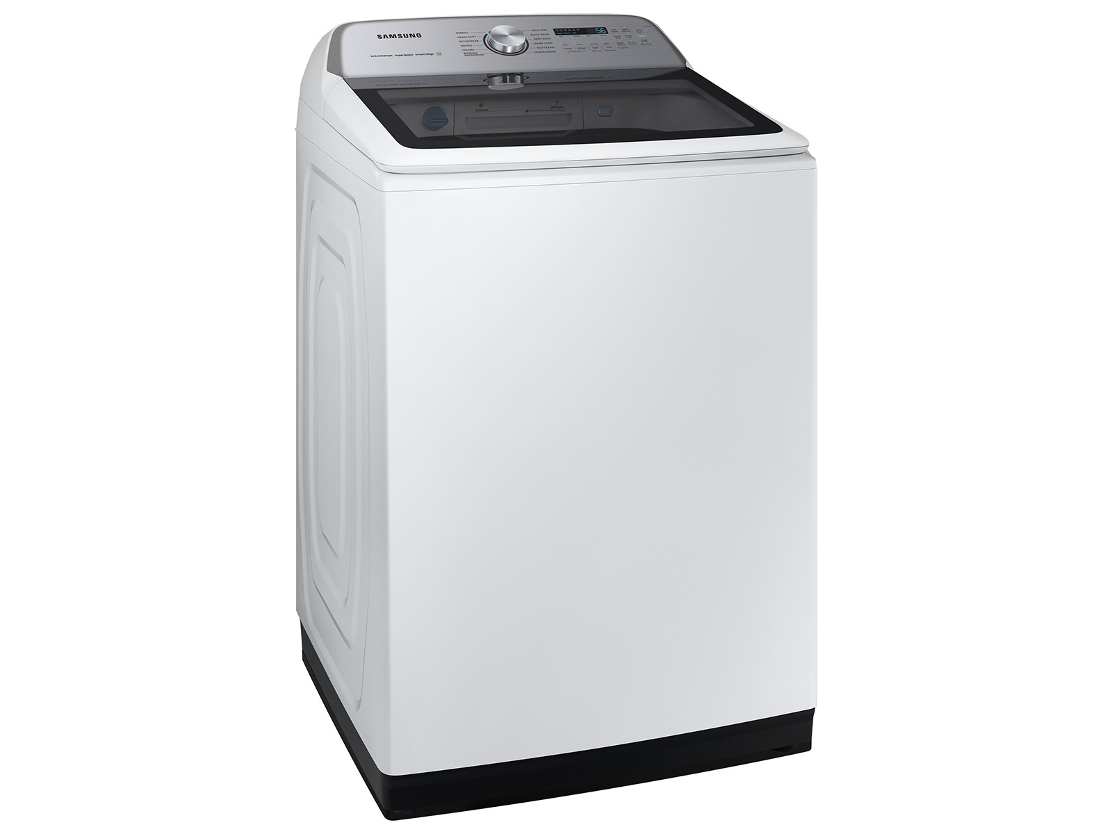 5.2 cu. ft. WA5500D Top load Washer With Large Capacity (5.2 cu. ft.) and Super Speed L-Perspective-Pair White 