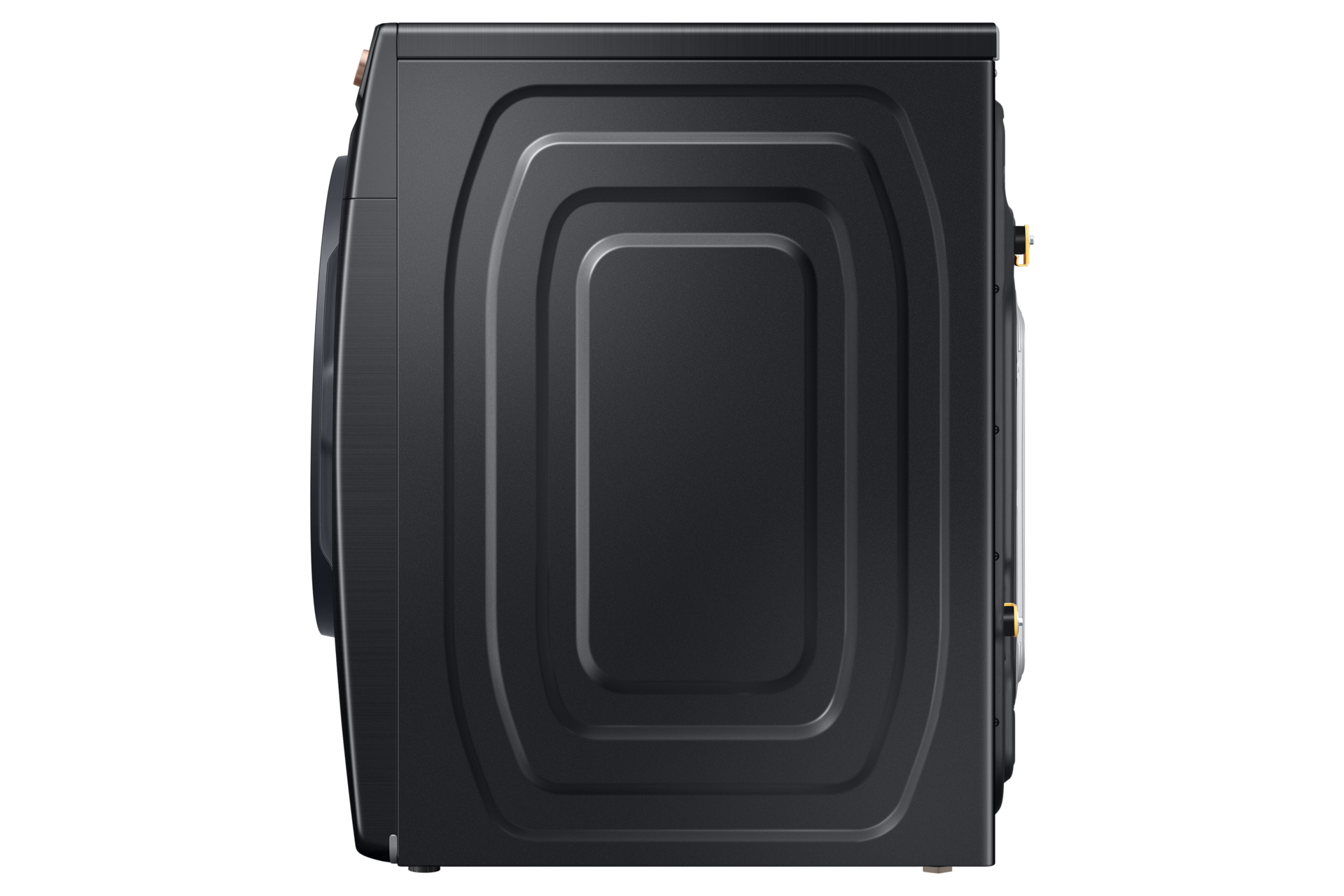 5.0 cu. ft. Extra Large Capacity Smart Front Load Washer with Super Speed Wash and Steam in Ivory R-Side Black 