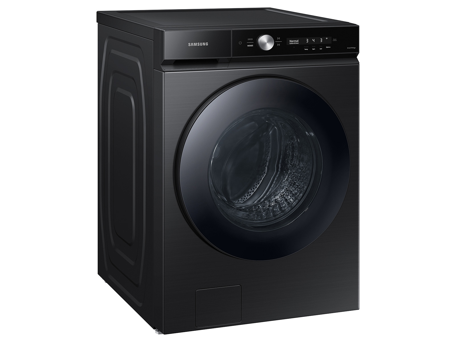 Bespoke 5.3 cu. ft. Ultra Capacity Front Load Washer with Super Speed Wash and AI Smart Dial in Brushed Black