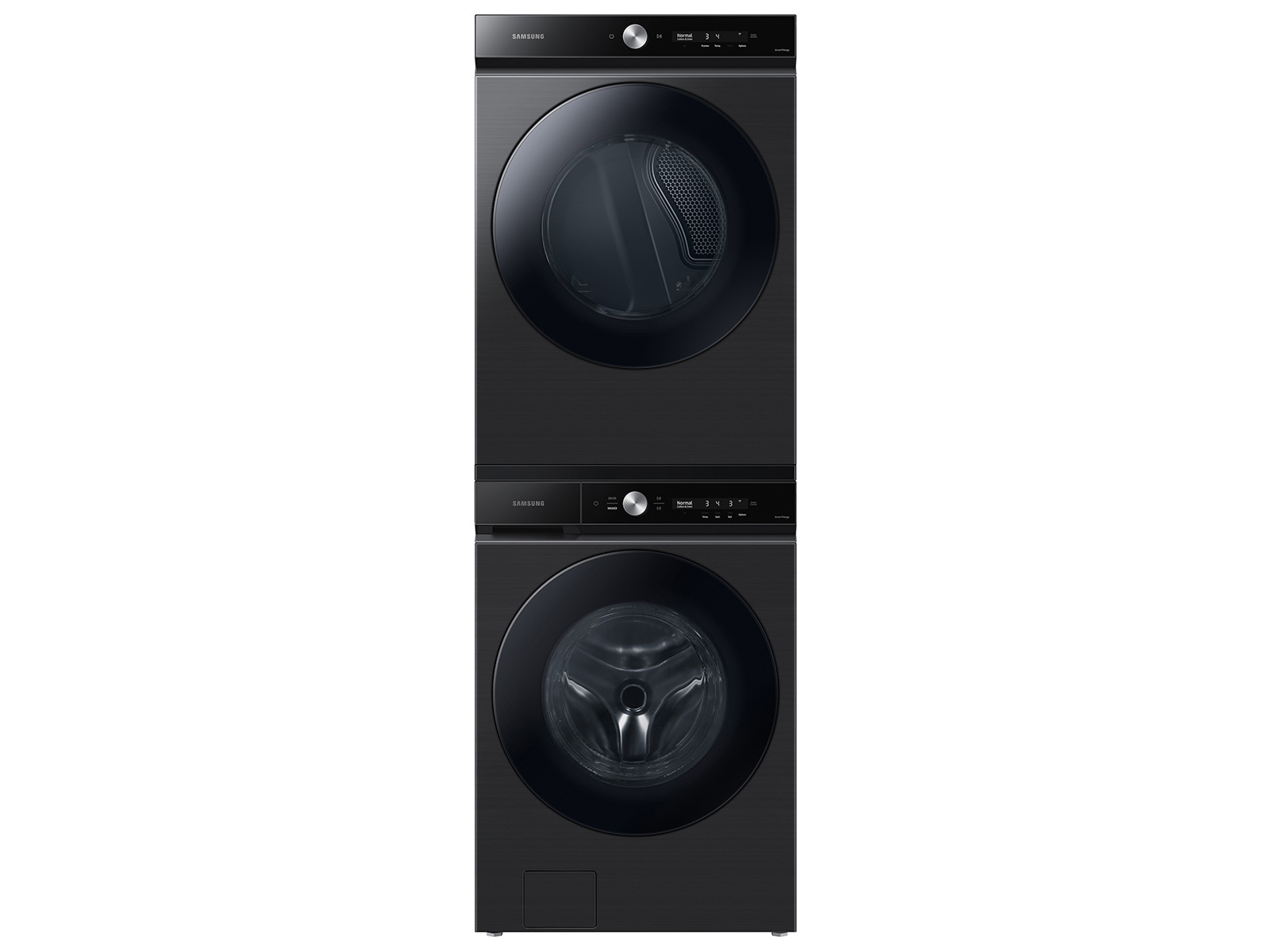 Bespoke 5.3 cu. ft. Ultra Capacity Front Load Washer with Super Speed Wash and AI Smart Dial in Brushed Black