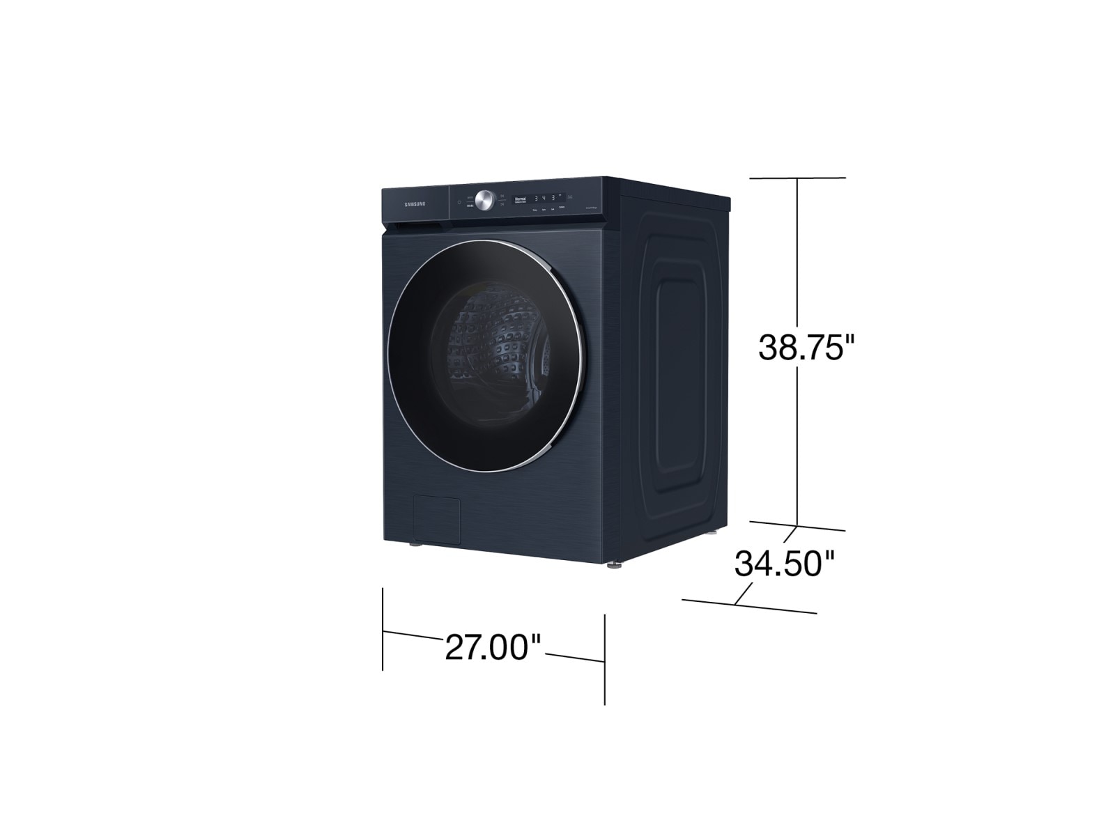 Bespoke 5.3 cu. ft. Ultra Capacity Front Load Washer with AI OptiWash™ and Auto Dispense in Brushed Navy Navy