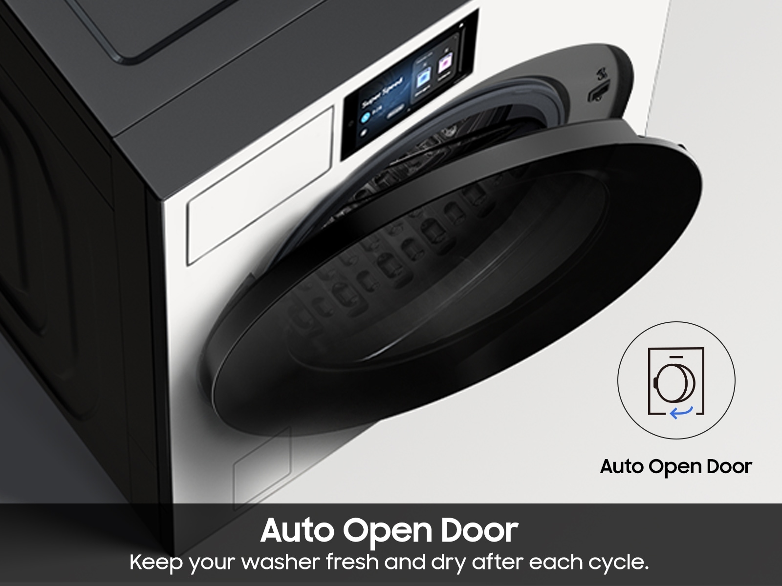 5.3 cu. ft. Bespoke AI Ultra Capacity Front Load Washer with AI Home and AI OptiWash+ in Dark Steel Satin Greige