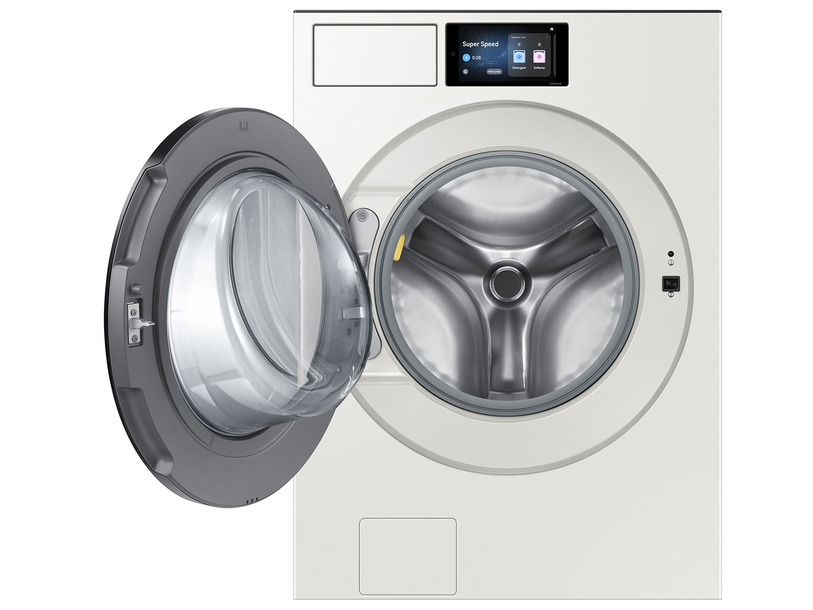 5.3 cu. ft. Bespoke AI Ultra Capacity Front Load Washer with AI Home and AI OptiWash+ in Dark Steel Satin Greige