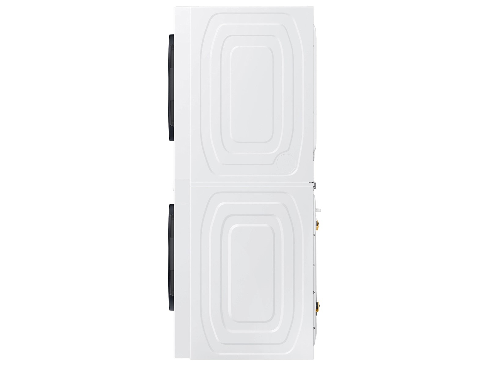 Bespoke AI Laundry Hub™ 4.6 cu. ft. Large Capacity Single Unit Washer with Steam Wash and 7.6 cu. ft. Electric Dryer in White White