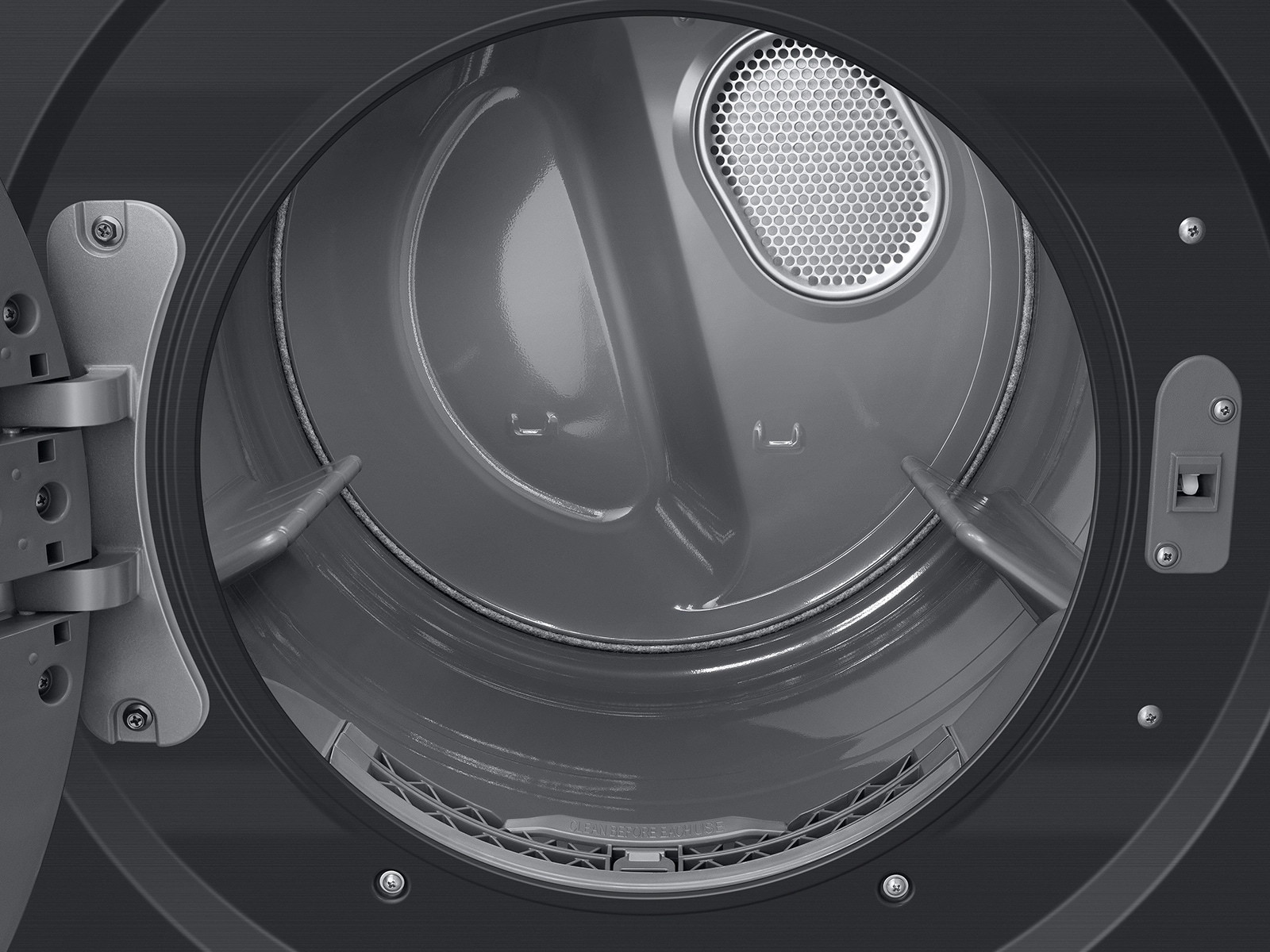 Bespoke AI Laundry Hub™ 4.6 cu. ft. Large Capacity Single Unit Washer with Flex Auto Dispense System and 7.6 cu. ft. Gas Dryer in Brushed Black Black