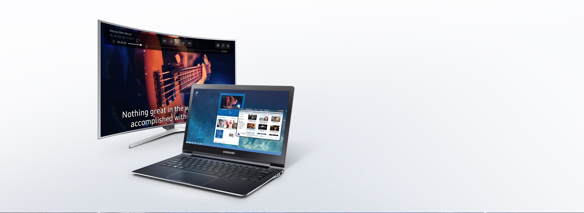 Reproduzir conteúdos a partir do seu PC