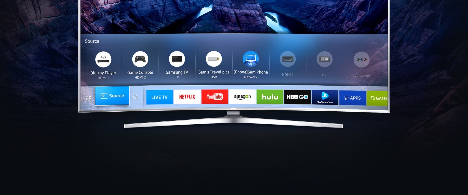 Assistir a conteúdos a partir da sua Smart TV da Samsung
